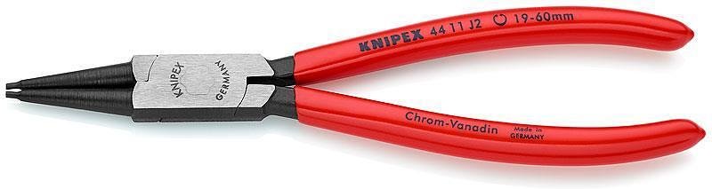 Зегер клещи, Ø19-60мм, червена ръкохватка 180мм, Knipex - K4411J2
