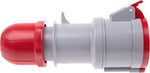 Промишлен подвижен контакт 3P+N+Е 32A IP54 серия Optima Scame-313.3247 червен/сив
