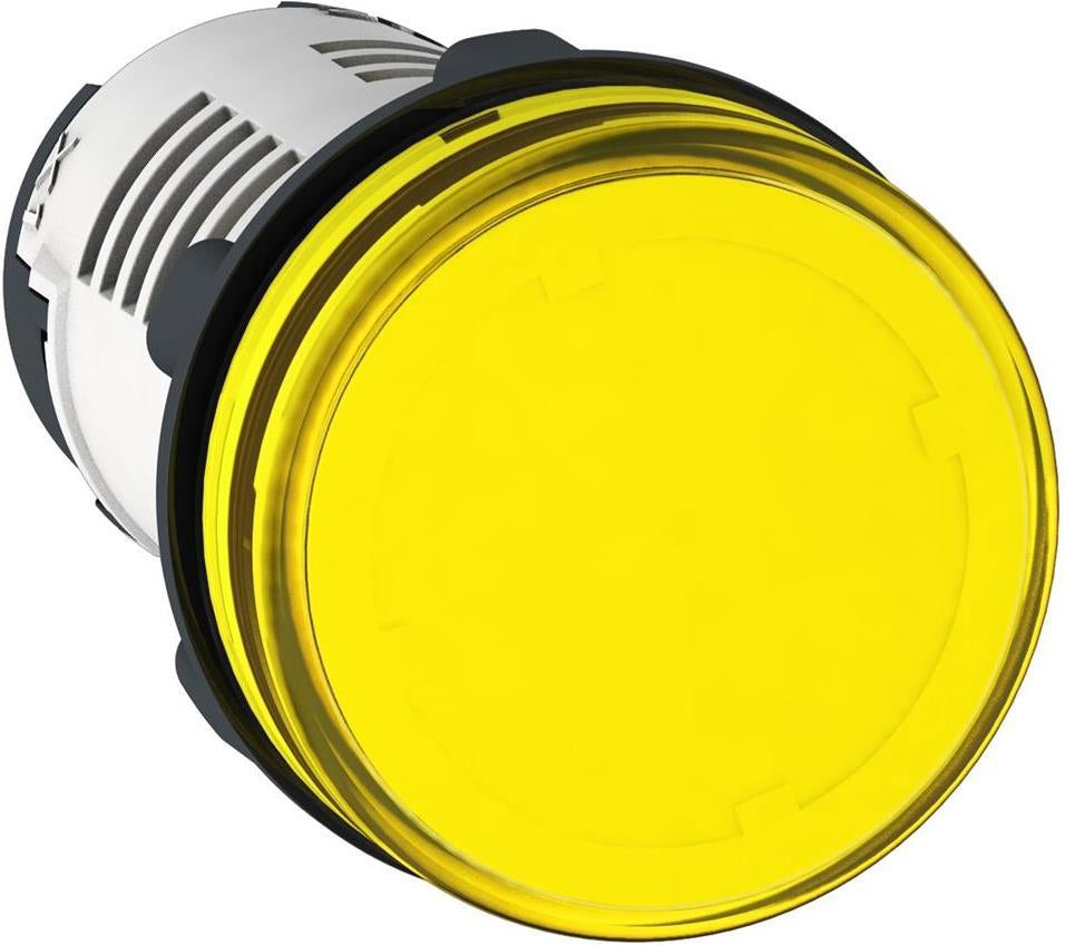 Сигнална лампа LED монолитна жълта 230...240Vac Ø22mm XB7 SE, SCHNEIDER ELECTRIC НИСКО НАПРЕЖЕНИЕ, XB7EV05MP