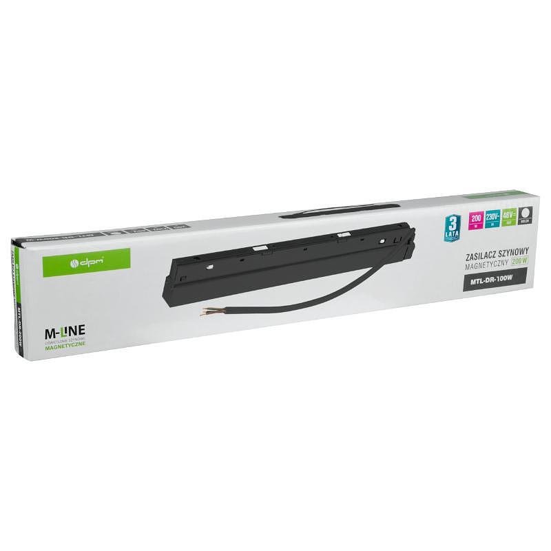 Захранване за магнитна релса M-LINE, черно, 100W 48V DC, DPM, MTL-DR-100W