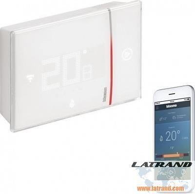 Термостат Smarther 2 с вградено Wi-FI за открит монтаж БЯЛ Bticino with Netatmo ot Legrand - XW8002W