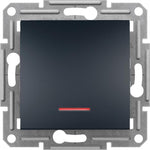 Еднополюсен ключ с подсветка цвят Антрацит Asfora SE, SCHNEIDER ELECTRIC, EPH1400171