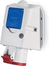 Промишлен комбиниран контакт 3P+N+Е 32A+шуко IP54 серия Optima Combi Scame-513.3257-DF