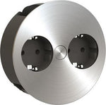 Модул TWIST с 2х Шуко, с кабел 2м, цвят Инокс, Bachmann, BACHMANN, B931.000