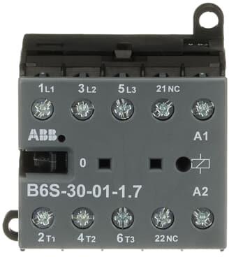 Контактор B6S-30-01 3P 4kW (12A AC-3) 1NC 24Vdc ABB, GJL1213001R7011