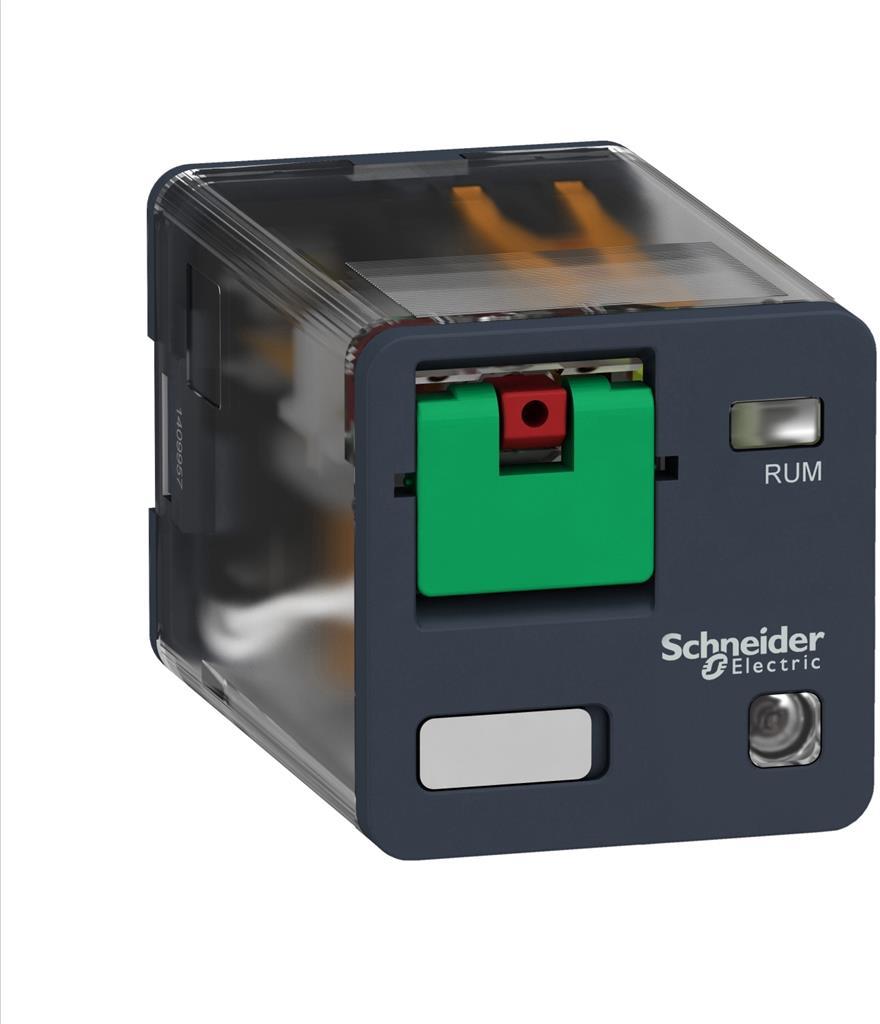 Реле интерфейсно RUM 230 VAC, 10A, 3 превключващ контакт, LED, монтаж в цокъл SE, SCHNEIDER ELECTRIC НИСКО НАПРЕЖЕНИЕ, RUMC32P7