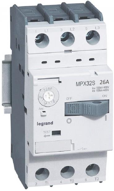 Моторна защита MPX3-32S 11kW TM 18-26A 15kA Legrand, LEGRAND НИСКО НАПРЕЖЕНИЕ, 417314