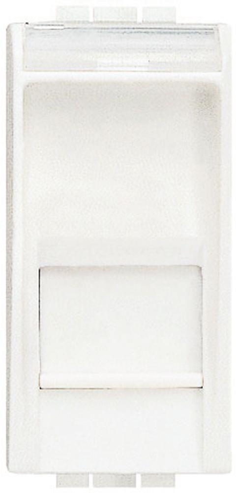 Розетка RJ45 cat.6 UTP конектор toolless IDC 1 мод. цвят Бял LL Bticino, BTICINO, N4279C6
