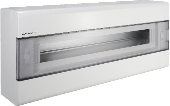 Табло за ОТКРИТ монтаж 24 мод. с прозрачна врата и Н и РЕ клеми SRn Elektro-Plast, LEGRAND НИСКО НАПРЕЖЕНИЕ, 1.66