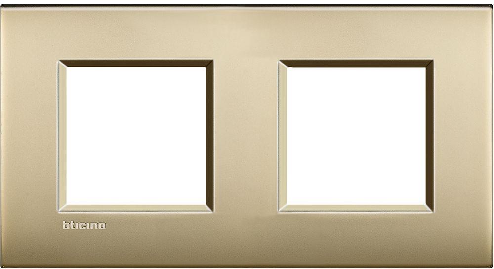 Рамка 2+2 мод. метална Gold mat AIR LL  Bticino, BTICINO, LNE4802M2OF