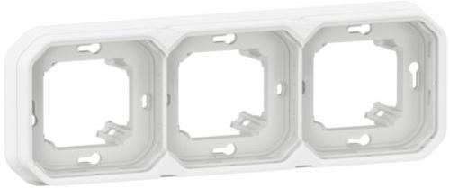 Рамка ТРОЙНА за скрит монтаж цвят Бял IP55 Plexo New Legrand, LEGRAND, 69698L