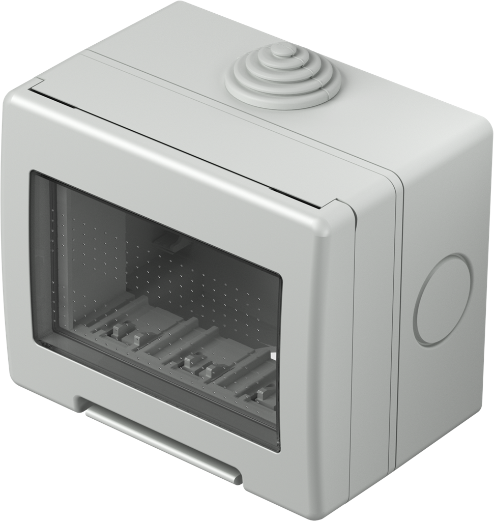 Конзола за открит монтаж IP55 3 мод. цвят Сив Modul TEM, AQ30GY