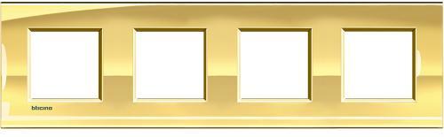 Рамка 4х2 мод. метална правоъгълна Ice gold LL Bticino , BTICINO, LNA4802M4OA