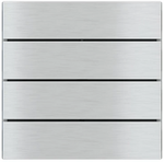 Лицев панел за 4 бутона хоризонтално 80x20 FF Metal Alluminium EKINEX, EK-TRO-GBQ