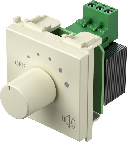 Атенюатор 100V 35W 2 мод. цвят Крем гланц Modul TEM, EM95IW