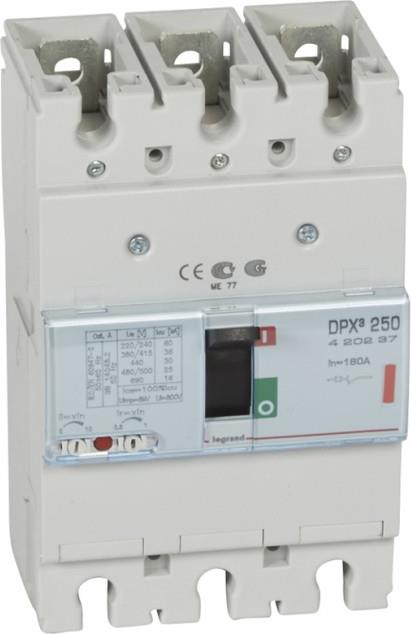 Автомат DPX3 250 TM 3P 160A 36кA регулируем (In x 0.8...1) Legrand, LEGRAND НИСКО НАПРЕЖЕНИЕ, 420237
