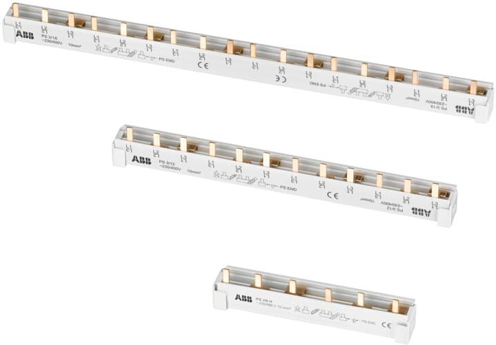 Захранващ гребен PS3 3P 10мм2 63A 20 прекъсвача L1L2L3 ABB, 2CDL230001R1060