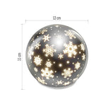 Декорация стъклена топка 12см LED топла светлина IP20 с батерии FIGURES EMOS, DCLW28