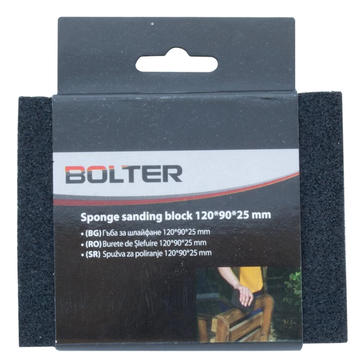 Гъба за шлайфане 120х90х25mm, XG53207, BOLTER
