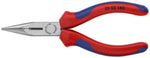 Клещи резачки с остър връх, синьо-червена ръкохватка 140мм, Knipex - K2502140