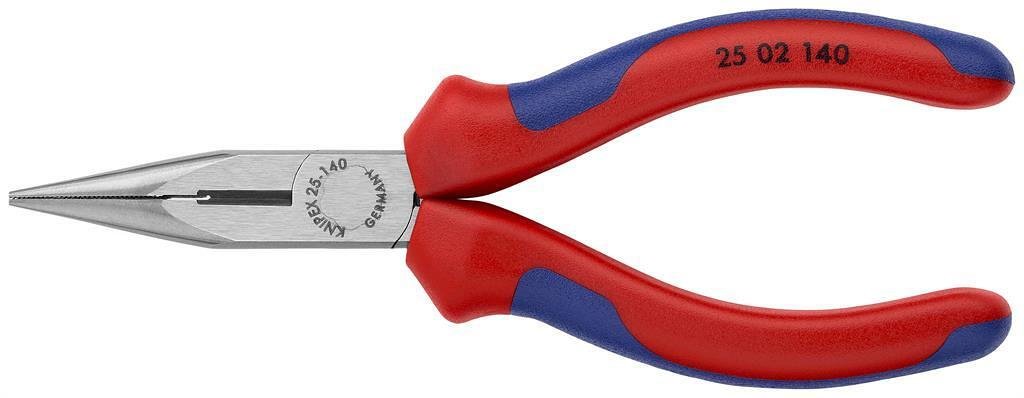 Клещи резачки с остър връх, синьо-червена ръкохватка 140мм, Knipex - K2502140