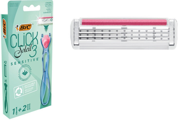 СИСТЕМА BIC CLICK SOLEIL3 SENSITIVE БЛ1+2 НОЖЧЕТА BIC