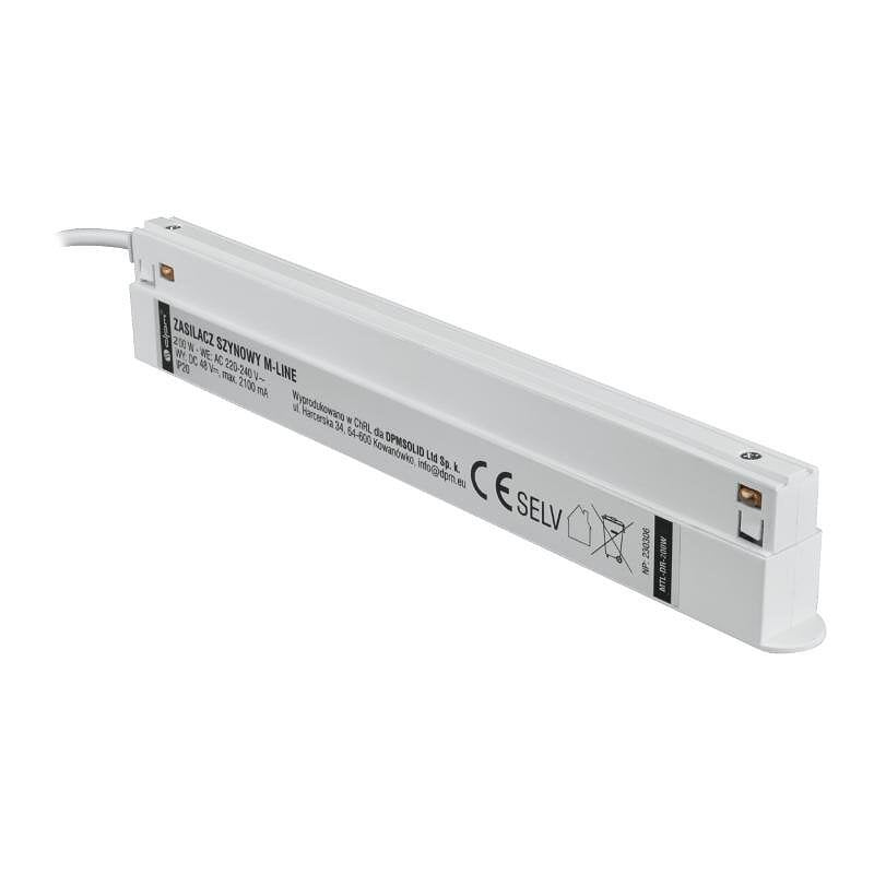 Захранване за магнитна релса M-LINE, бяло, 200W 24V DC, DPM, MTL-DR-200W-W