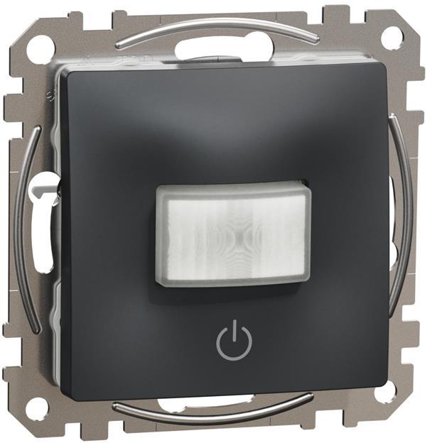 Датчик за движение PIR, 160°, обхват 8m @ h=1.2m, LED ≤ 200W, изисква неутрала, цвят Антрацит Sedna SE, SCHNEIDER ELECTRIC, SDD114504