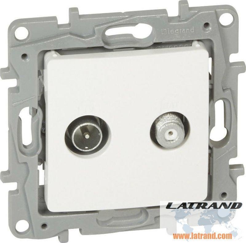 Розетка TV+SAT крайна 10dB цвят Бял Niloe Legrand - 764558