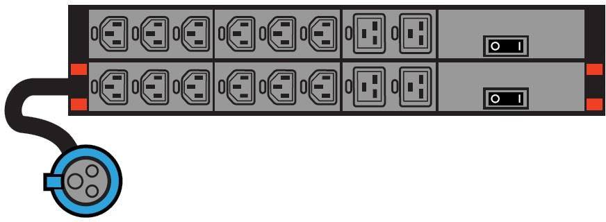 Разклонител iPDU 19" 2U 12x C13 + 4х C19, със софтуерно мерене, кабел 3м и щепсел 2P+E 32A, Legrand, LEGRAND, 646011