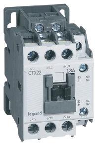 Контактор CTX3-22 3P 7.5kW (18A AC-3) 1NO-1NC 24V 50/60Hz Legrand1, LEGRAND НИСКО НАПРЕЖЕНИЕ, 416100