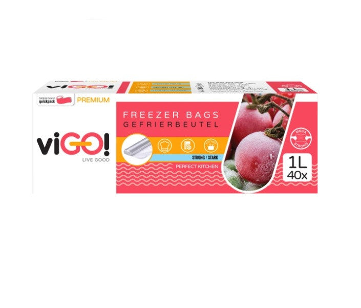 ПЛИКОВЕ ЗА ФРИЗЕР 1 L 40 БР. PREMIUM VIGO