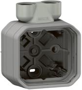 Кутия с 2х щуцер M20 за открит монтаж цвят Сив IP55 Plexo New Legrand, LEGRAND, 69846L