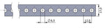 Поцинкована перфоринана права лента 17x0,7 25м отвор Ø6,3мм Posirol, POSIROL, P31370