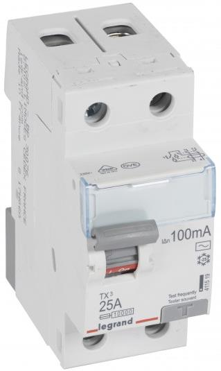 ДТЗ 2P 25А 100mА серия TX3 ID тип AC Legrand, LEGRAND НИСКО НАПРЕЖЕНИЕ, 411519
