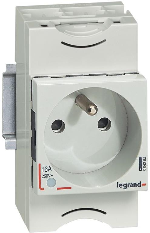 Контакт за DIN-шина френски 16Α с индикатор 2.5 мод. Legrand, LEGRAND НИСКО НАПРЕЖЕНИЕ, 4283