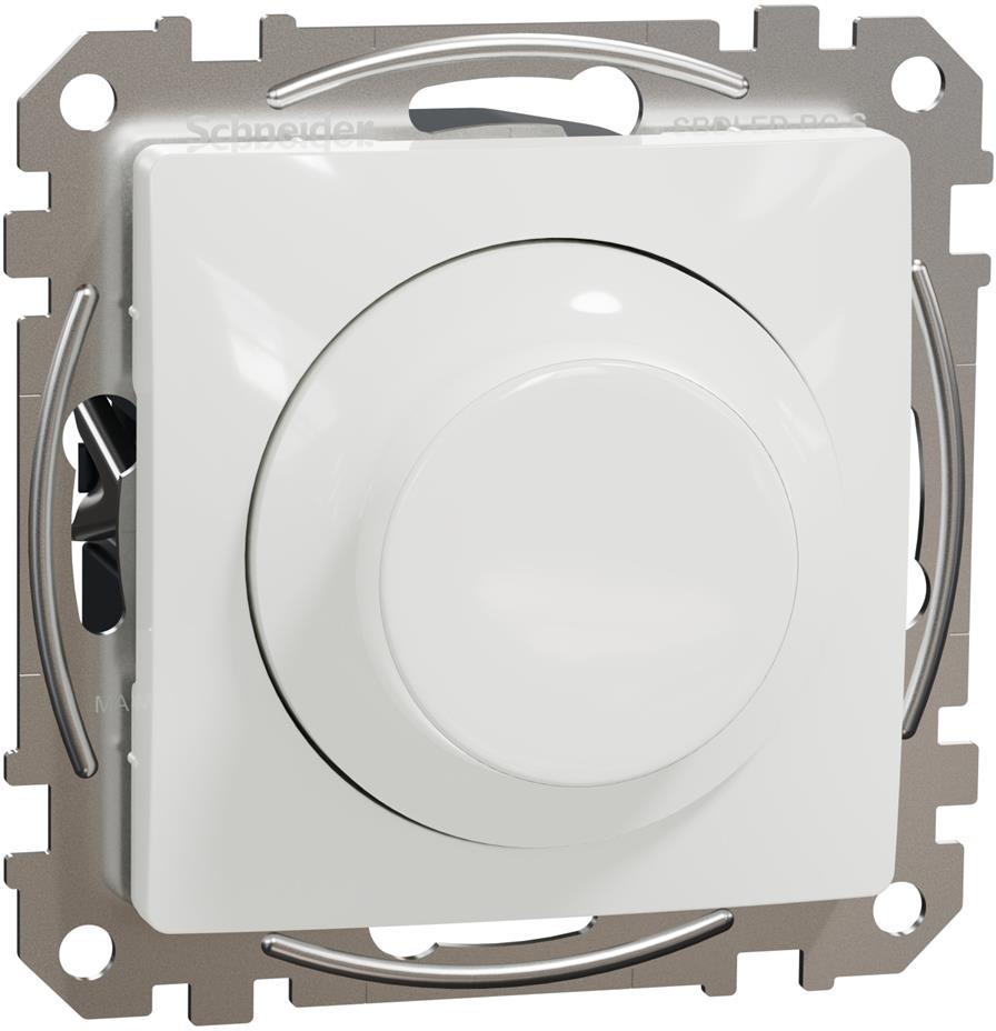 Димер ротативен R=3-370W LED=3-200VA цвят Бял Sedna SE, SCHNEIDER ELECTRIC, SDD111501