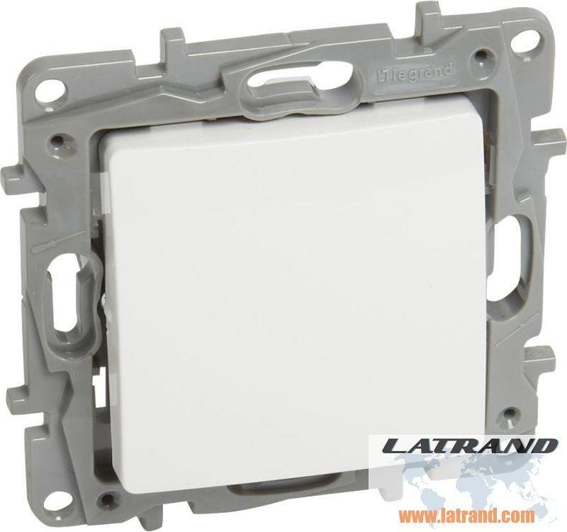 Niloe Mеханизъм ключ стълбищен 6A бял 764507 Legrand