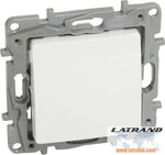 Niloe Mеханизъм ключ стълбищен 6A бял 764507 Legrand
