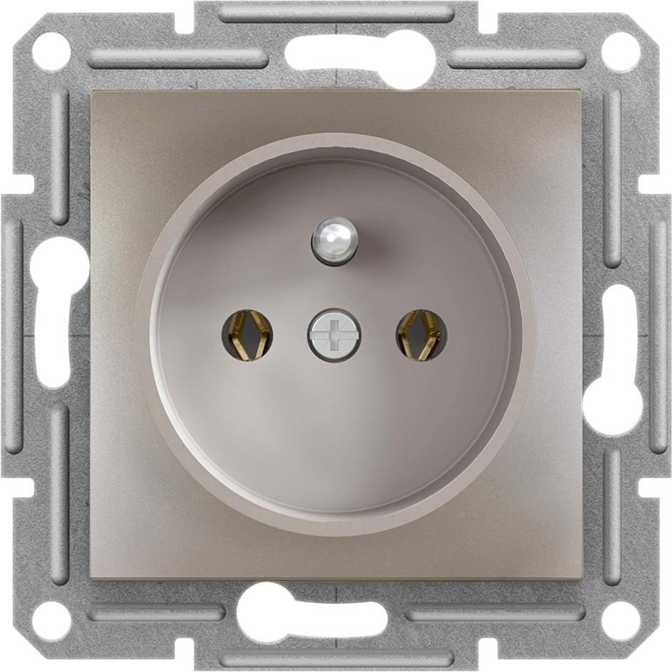 Контакт френски стандарт 16A цвят Бронз Asfora SE, SCHNEIDER ELECTRIC, EPH2800169