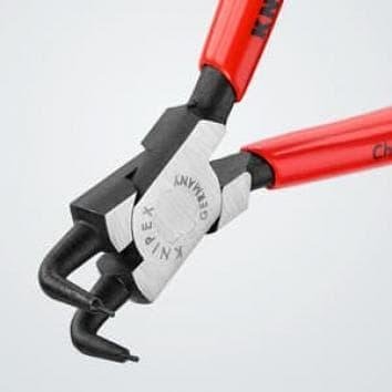 Зегер клещи под ъгъл 90°, Ø8-13мм, червена ръкохватка 130мм, Knipex - K4421J01