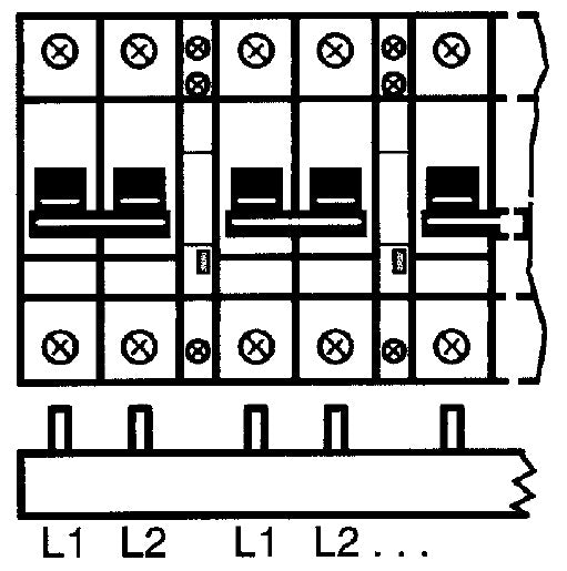 Захранващ гребен Acti 9 1P+N 16мм2 80A 22 прекъсвача NL+Aux SE, SCHNEIDER ELECTRIC НИСКО НАПРЕЖЕНИЕ, A9XAH257