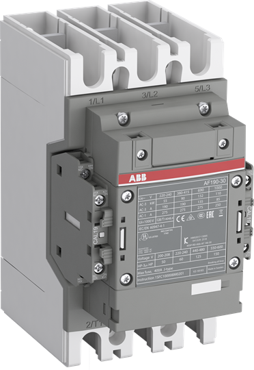 Контактор AF190-30-22 3P 90kW (190A AC-3) 2NO+2NC 250...500V 50/60Hz ABB, 1SFL487002R1422