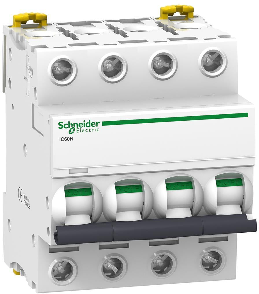 Автоматичен прекъсвач Acti 9 iC60N 4P 16A крива C 6kA SE, SCHNEIDER ELECTRIC НИСКО НАПРЕЖЕНИЕ, A9F74416