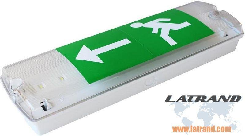 Аварийно осветително тяло LED 4W 160lm 3h 6000K IP65 открит монтаж Commel - C346-201