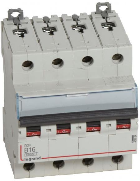 Автоматичен прекъсвач DX3 4P 16A крива B 6kA Legrand, LEGRAND НИСКО НАПРЕЖЕНИЕ, 407624