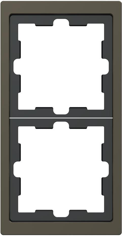 Рамка 2х цвят Мока System Design Merten SE, SCHNEIDER ELECTRIC, MEG4020-6552