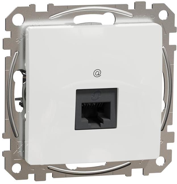 Розетка RJ45 UTP cat.6 S-One цвят Бял Sedna SE, SCHNEIDER ELECTRIC, SDD111461