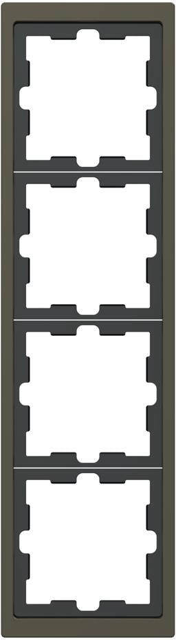 Рамка 4х цвят Мока System Design Merten SE, SCHNEIDER ELECTRIC, MEG4040-6552