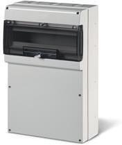 Табло за индустриални контакти и DIN модули IP66, UV, PG и М вход, серия Domino (24 DIN и плътен капак без отвори) Scame-672.5122
